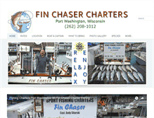 Tablet Screenshot of finchasercharterfishing.com